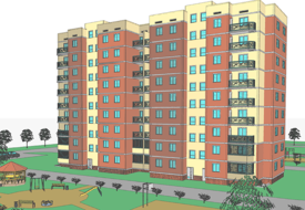 Информационная модель (типовой проект) жилого 9-этажного многоквартирного дома в Республике Узбекистан