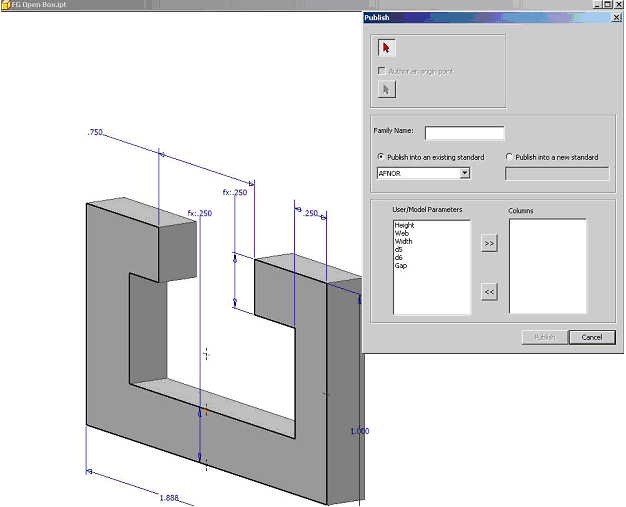 frame generator customization tool for Inventor